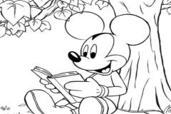Tranh tô màu chuột mickey phức tạp, nhiều chi tiết