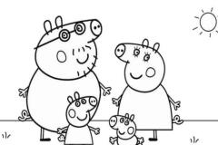 Tranh vẽ con heo peppa đáng yêu
