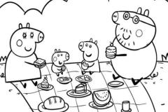 Tranh vẽ con heo peppa đáng yêu