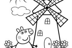 Tranh vẽ con heo peppa đáng yêu
