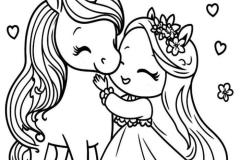 Tranh tô màu công chúa pony cực xinh