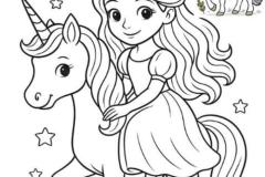 Tranh tô màu công chúa pony cực xinh