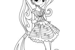 Tranh tô màu công chúa pony cực xinh