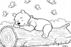 Tranh cho be stoo màu con gấu pooh ngộ nghĩnh