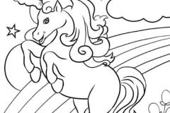 Tranh vẽ ngựa pony cho bé tập tô màu