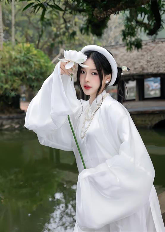 gái xinh 2k1 mặc áo tấc trắng