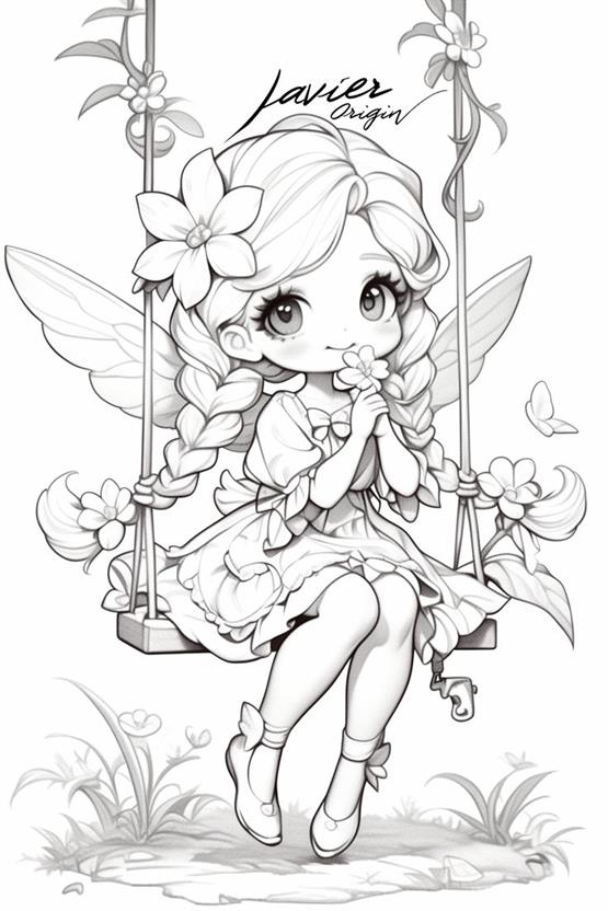 tô màu cô gái chibi đẹp