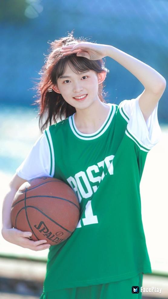 gái xinh lớp 10 chơi bóng rổ cute