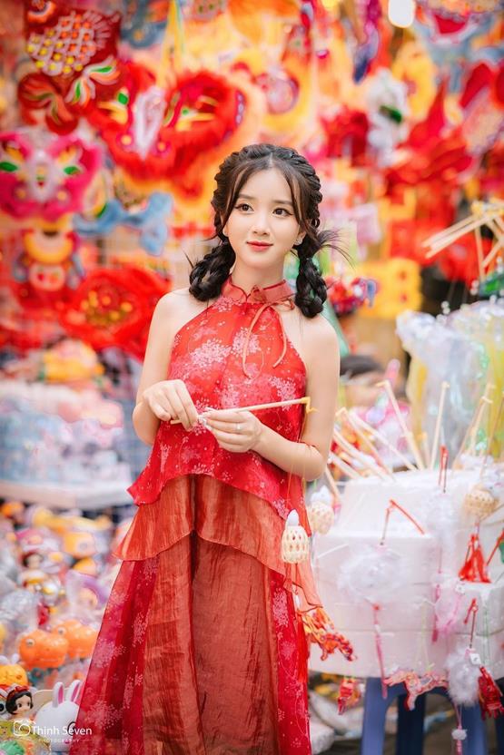 ảnh tết gái xinh dễ thương
