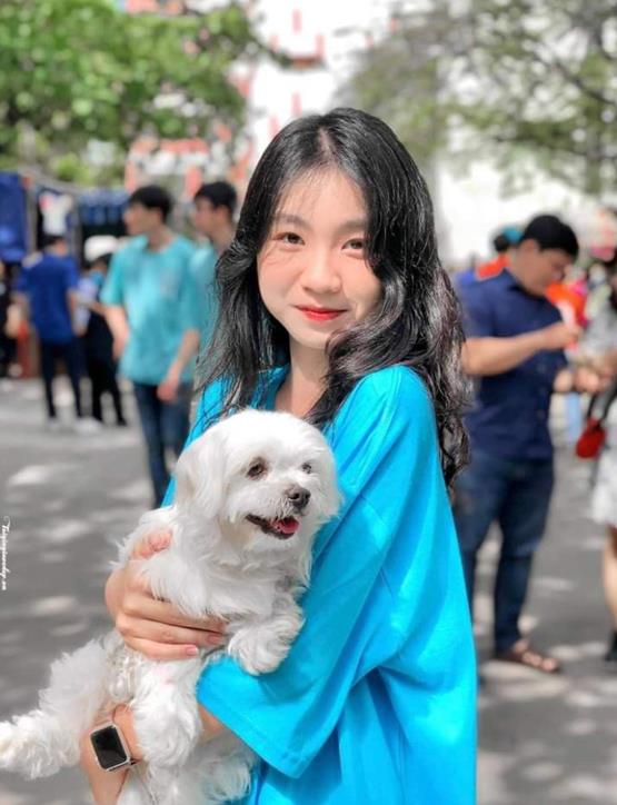 gái xinh k11 cùng cún con dễ thương