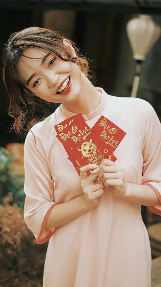 gái xinh đón tết xinh đẹp