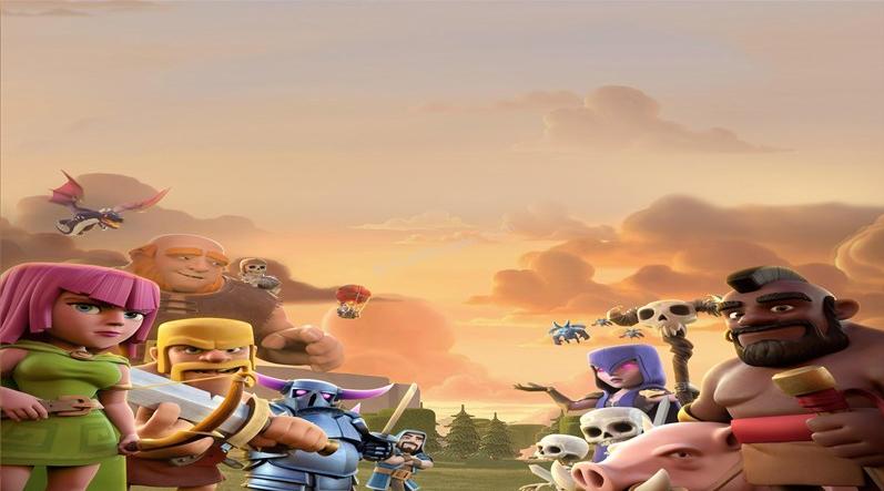 Hình nền clash of clans cho máy tính