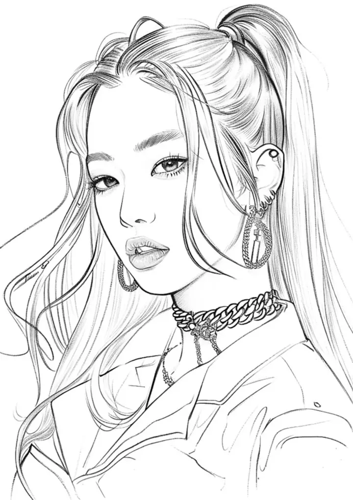 Tô màu Jennie BlackPink