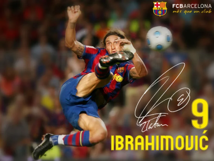 Ảnh Ibrahimovic trong màu áo Barcelona