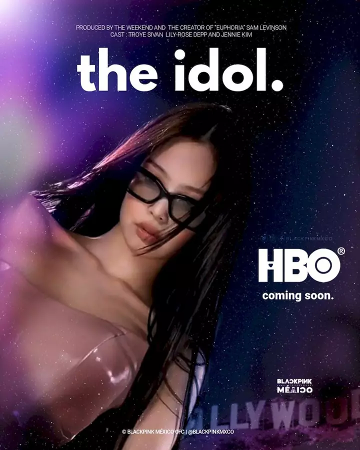 Ảnh Jennie trên poster The Idol