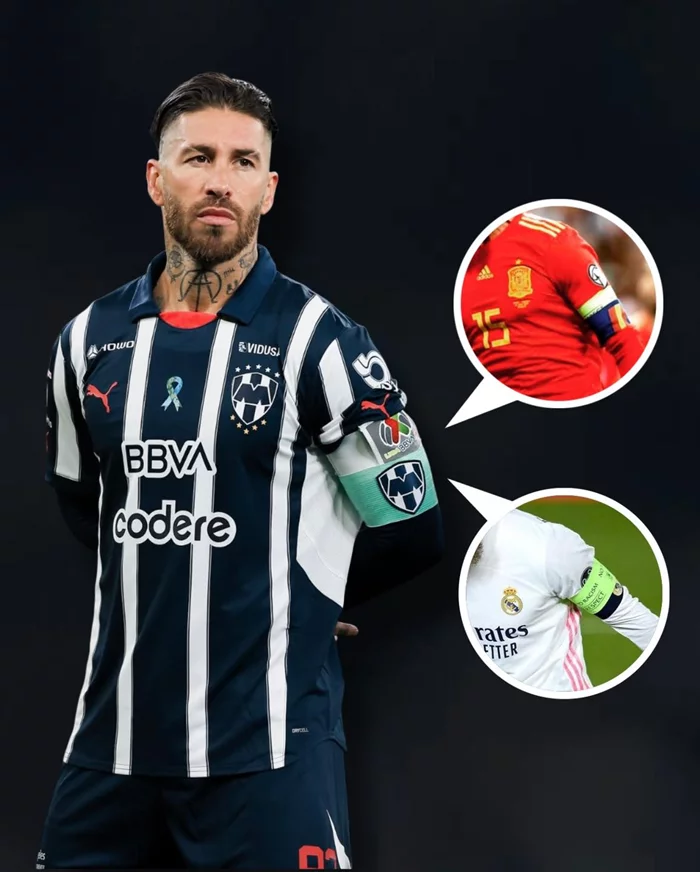 Ảnh Ramos chất với băng đội trưởng trên tay