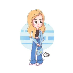 Hình Ảnh Hoạt Hình Chibi Rose BlackPink Cute & Đẹp Hot Nhất