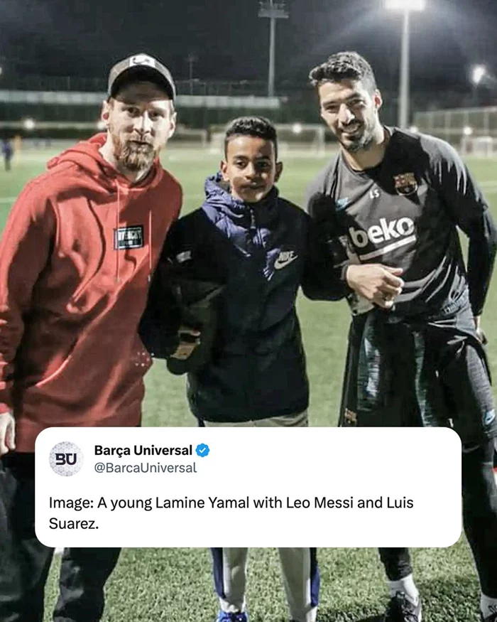 Ảnh Yamal với Messi