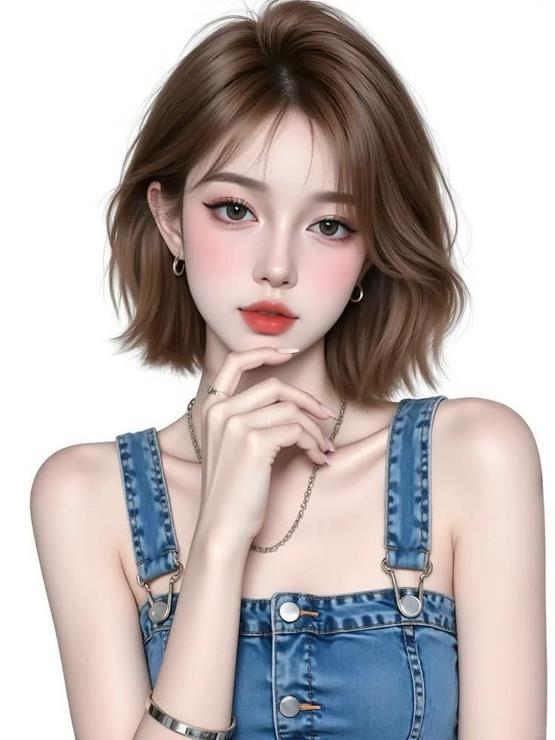 Chân dung anime nữ tóc ngắn cá tính