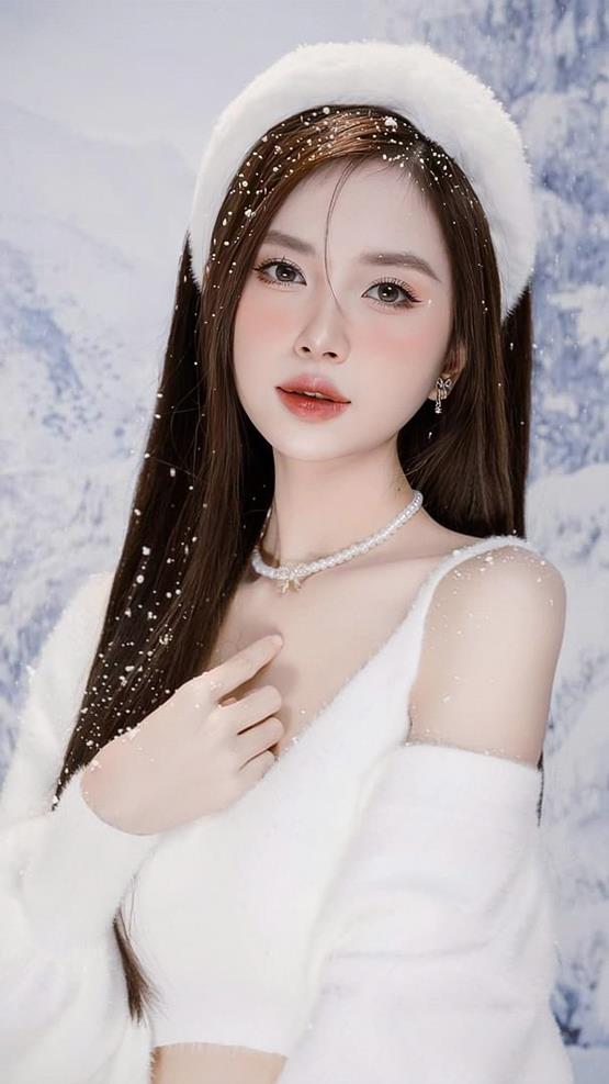 Chân dung nữ Việt Nam concept mùa đông