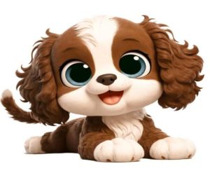 Ảnh chó 3d đáng yêu