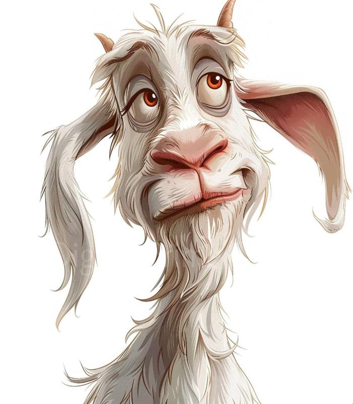 Hình ảnh con dê hoạt hình nổi tiếng