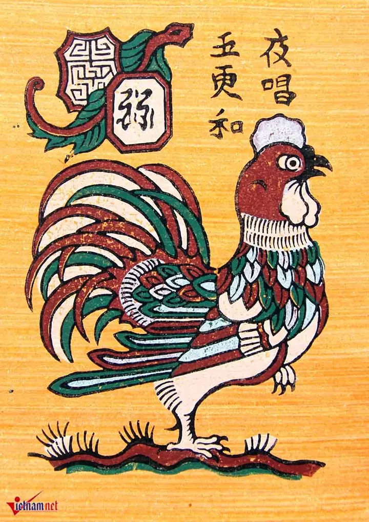 Hình ảnh gà tranh đông hồ