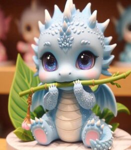 Hình ảnh con khủng long chibi đáng yêu