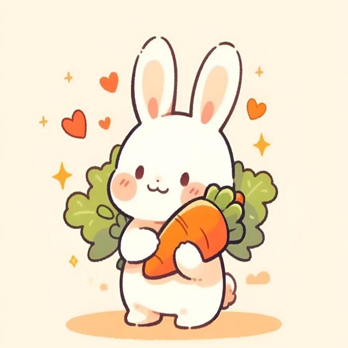 Hình ảnh con thỏ chibi anime