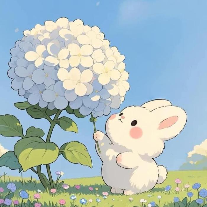 Hình ảnh con thỏ chibi anime
