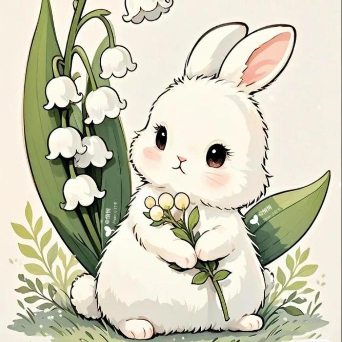 Hình ảnh con thỏ chibi anime
