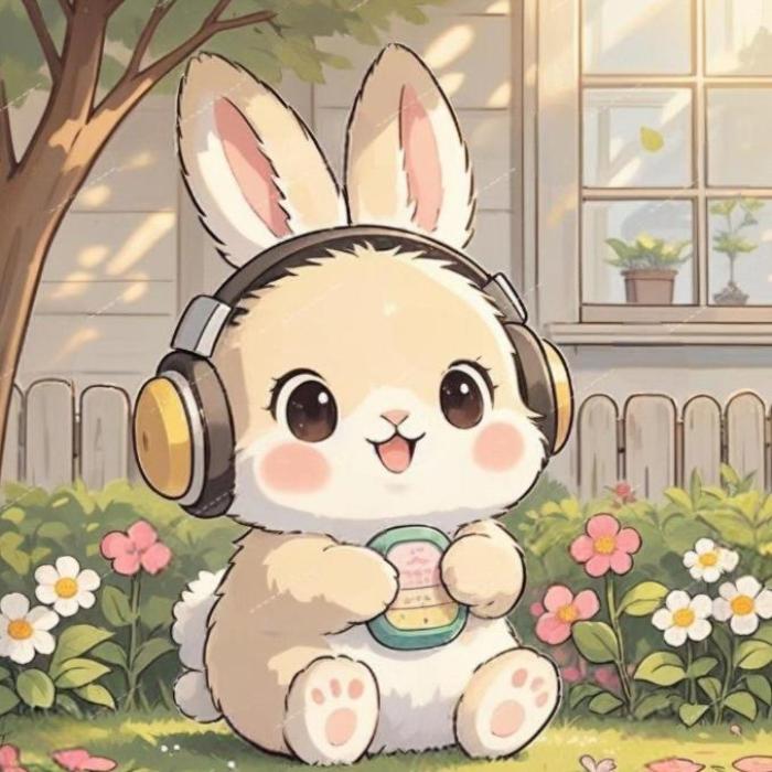 Hình ảnh con thỏ chibi anime