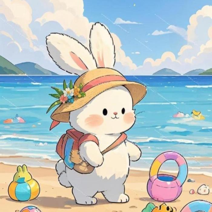 Hình ảnh con thỏ chibi anime