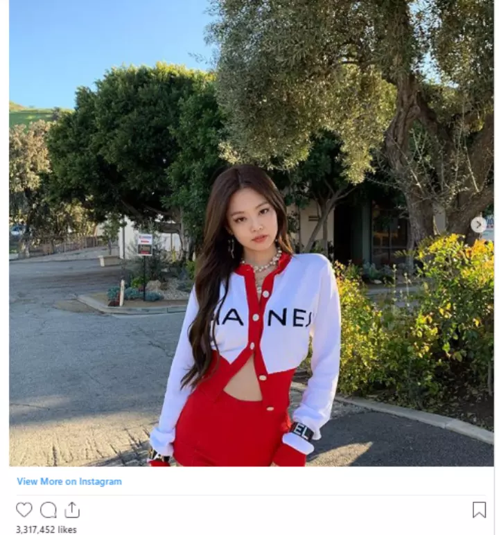 Ảnh của Jennie trên Instagram cá nhân