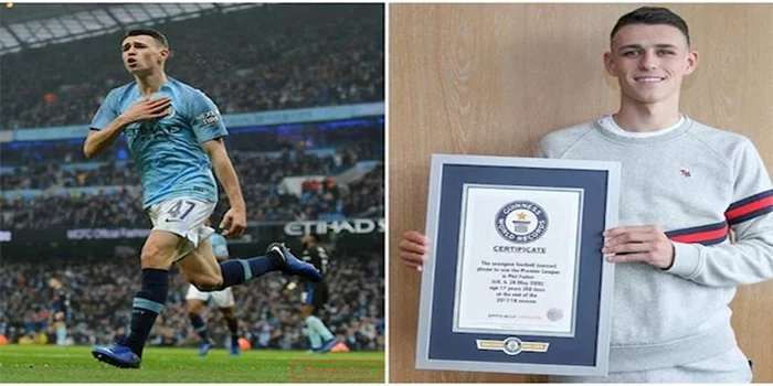 Ảnh của Phil Foden khi còn là cầu thủ trẻ học viện.