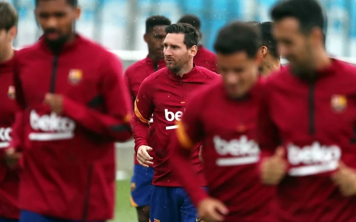 anh dep Barca buoi tap luyen