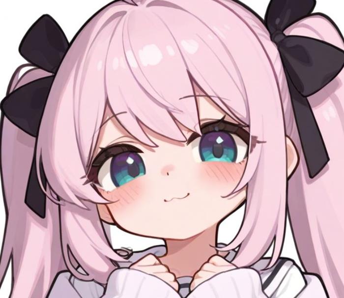 hình ảnh cô gái cute anime tóc hồng