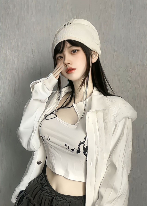 ảnh cô gái đội mũ len phong cách