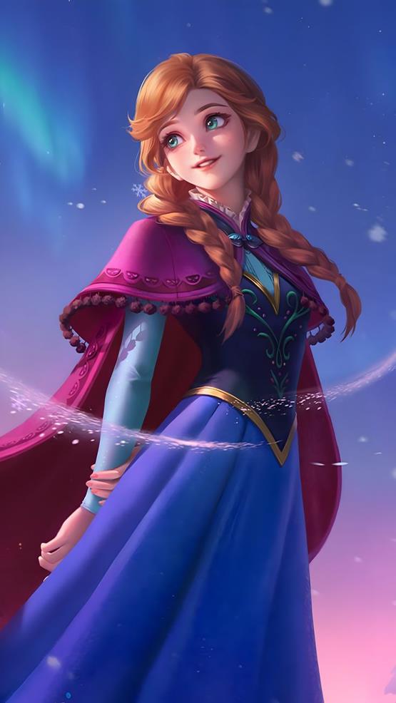 Hình cô gái hoạt hình Anna