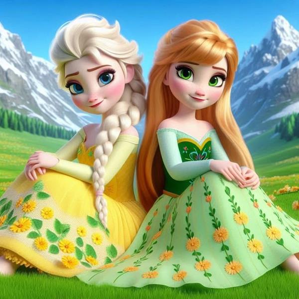 Avatar cô gái hoạt hình công chúa Disney