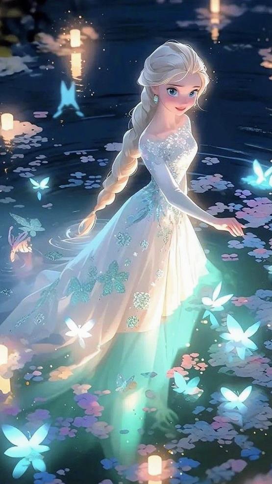 Hình cô gái hoạt hình Elsa