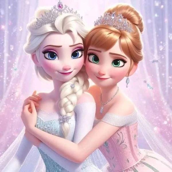 Avatar cô gái hoạt hình công chúa xinh đẹp