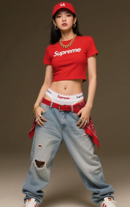 Ảnh gái mặc áo croptop cá tính