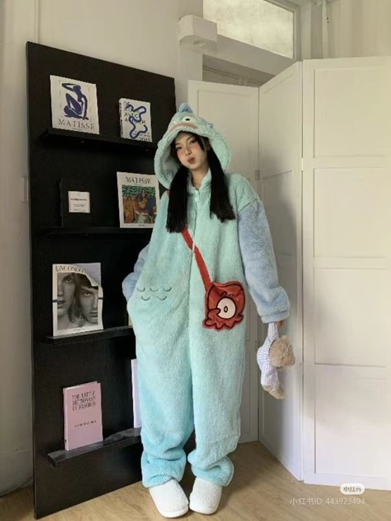 ảnh gái mặc đồ ngủ cá đáng yêu