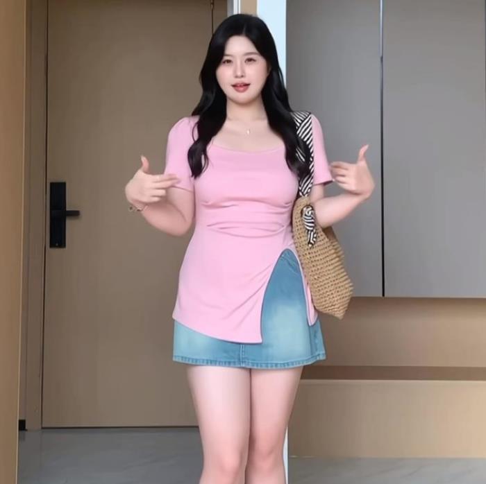 hình cô gái mập ngọt ngào