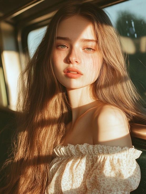 Gái Nga ánh mắt hút hồn dưới nắng vàng