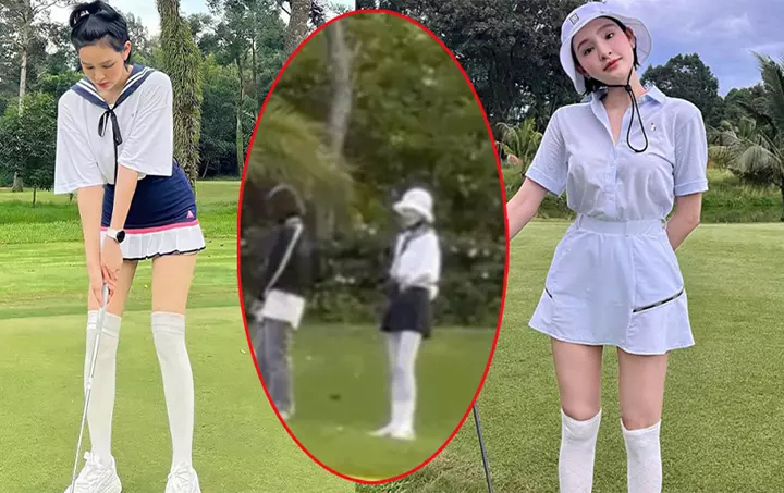 Ảnh Hiền Hồ đánh golf – bước ngoặt gây tranh cãi