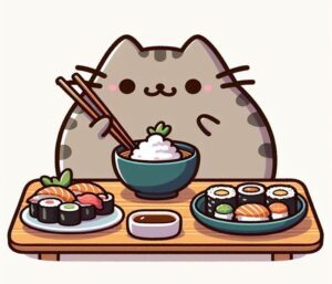 Hình ảnh mèo pusheen đáng yêu