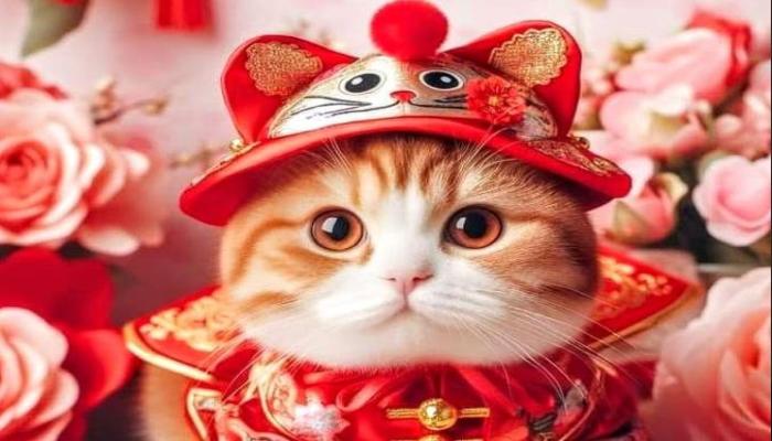 Ảnh mèo vàng đẹp, cute