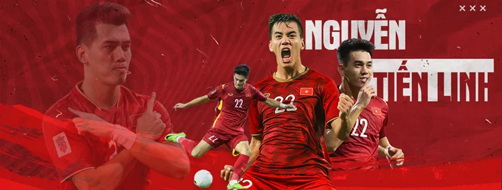 Ảnh Nguyễn Tiến Linh trên sân cỏ